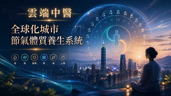 雲端中醫全球城市節氣養生系統，城市專屬節氣模型！