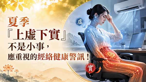 夏季「上虛下實」不是小事，應重視的經絡健康警訊！