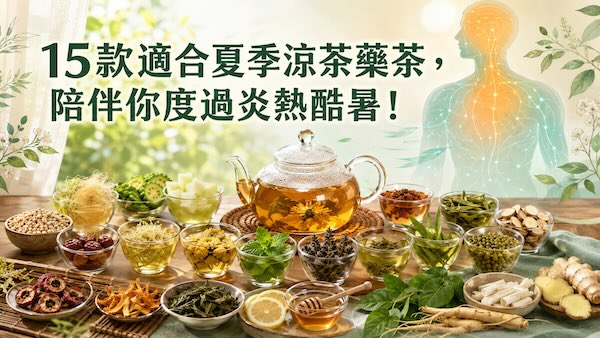 15款適合夏季涼茶藥茶，陪伴你度過炎熱酷暑！