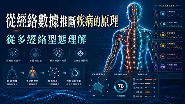 從經絡數據推斷疾病的原理，從多經絡型態理解(下)