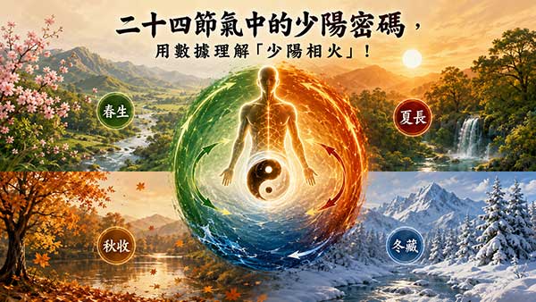 二十四節氣中的少陽密碼，用數據理解「少陽相火」！