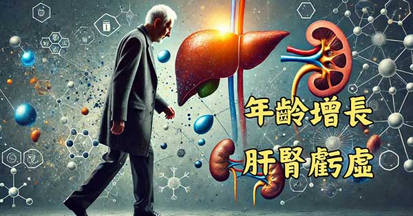 隨著年齡增長，肝腎功能自然衰退
