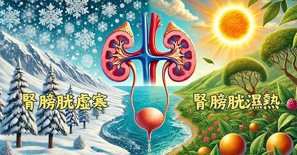 腎膀胱不論是虛寒，或者是濕熱都會出現頻尿