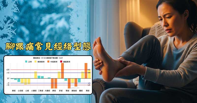 現代人腳跟痛常見的經絡型態