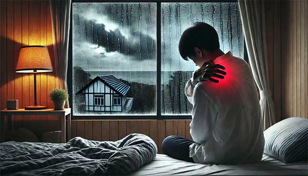 陰雨的天氣最容易誘發肩胛骨附近疼痛