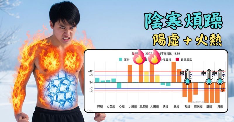 體內極度陰寒的人，更容易煩躁