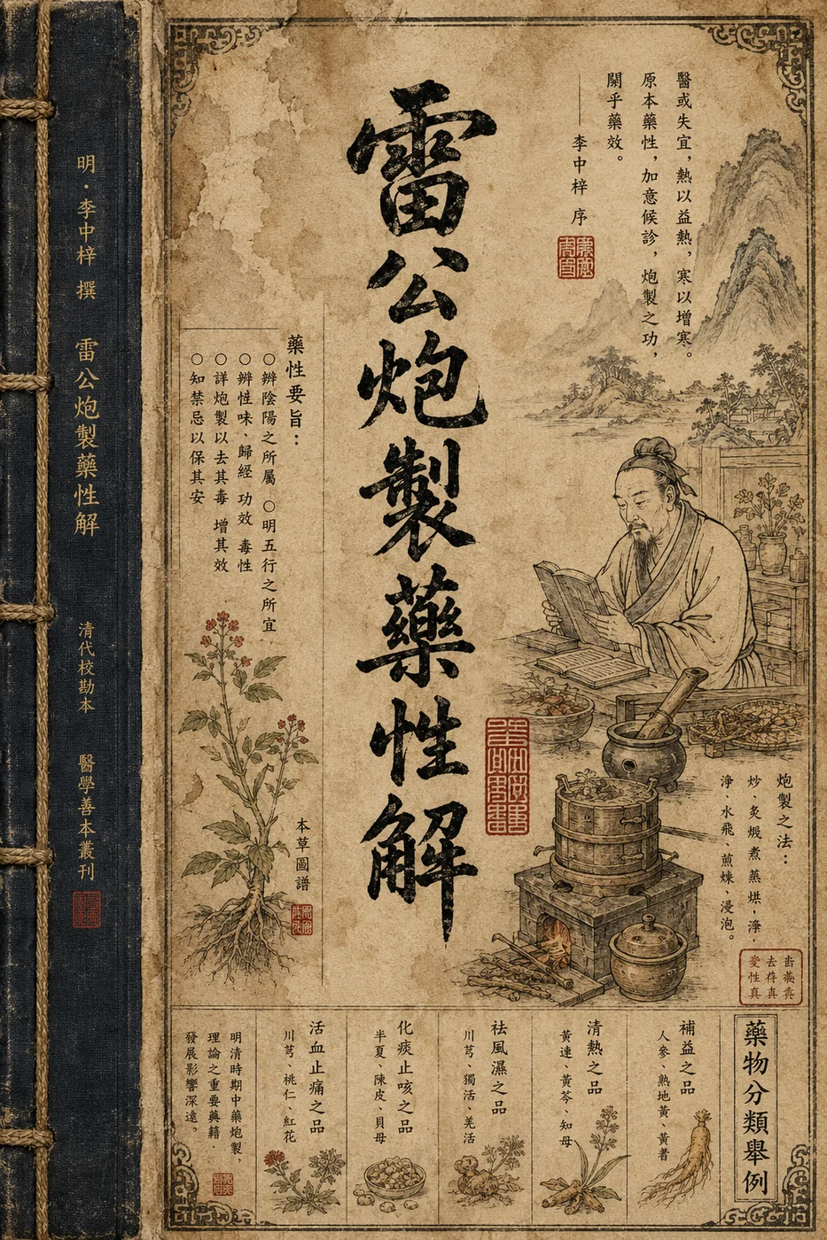 雷公炮製藥性解