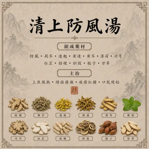 清上防風湯