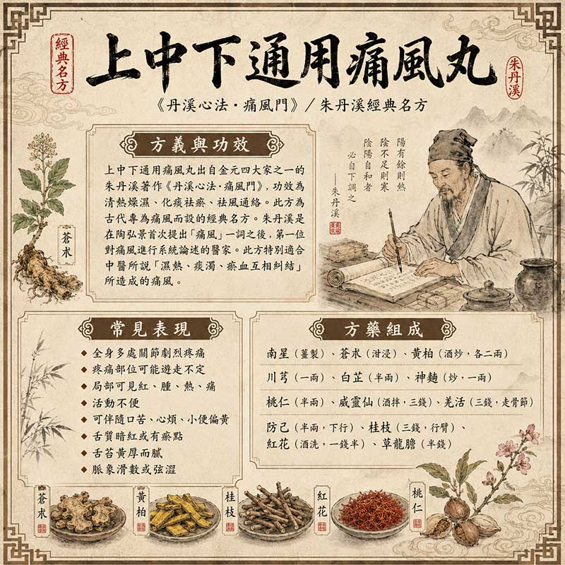 上中下通用痛風丸