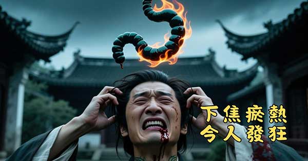 下焦瘀熱，容易令人發狂產生腦部疾病
