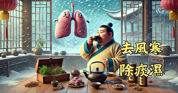中藥去風寒及痰濕，可以改善咳嗽