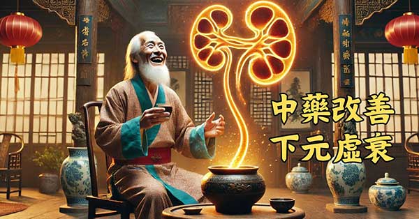 運用中藥，改善下元虛衰所產生的疾病