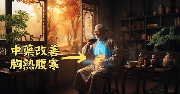 運用中藥改善體內胸熱腹寒的現象