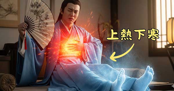 古人發現上熱下寒的體質現象