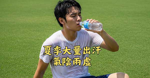 夏季大量出汗，導致容易氣陰兩虛