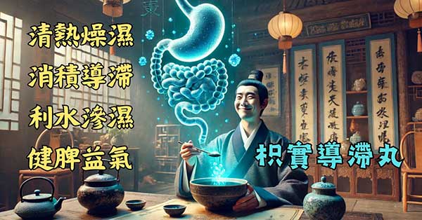 枳實導滯丸可以清熱燥濕，消食積導滯