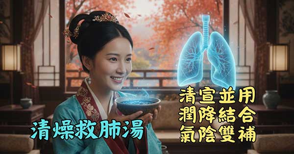 清燥救肺湯，宣清潤降氣陰雙補