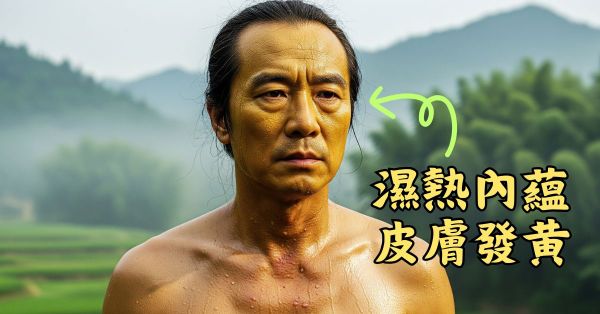 體內濕熱過於嚴重時，有可能出現皮膚發黃