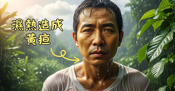 傳統中醫認為，濕熱容易造成黃疸