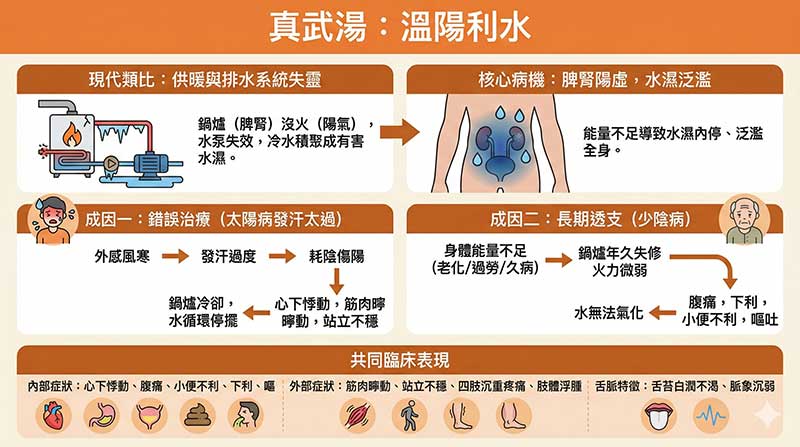真武湯證的病因與症狀