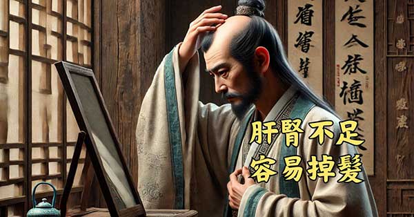 肝腎不足的人，容易掉頭髮
