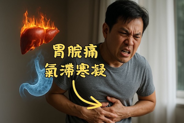 胃痛經常是氣滯寒凝所造成的一種結果