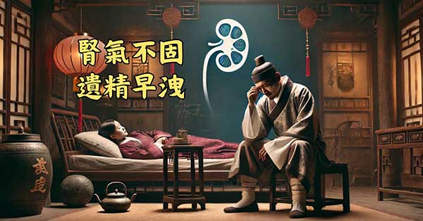 男性腎氣不固者，容易遺精早洩