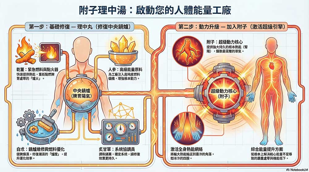 附子理中湯的組成原理