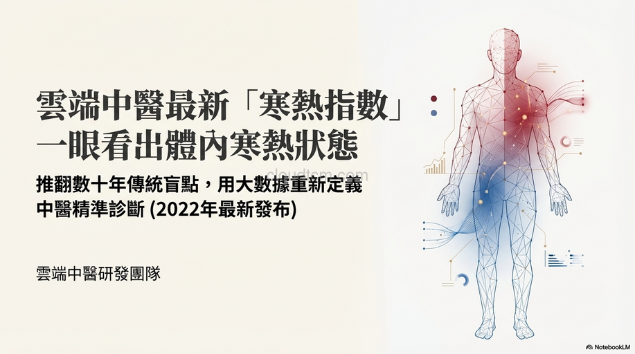 雲端中醫最新「寒熱指數」,一眼看出體內寒熱狀態!
