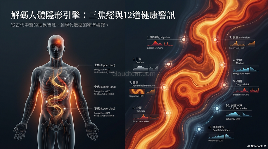 從12種疼痛與疾病，理解神秘的三焦經能量趨勢！