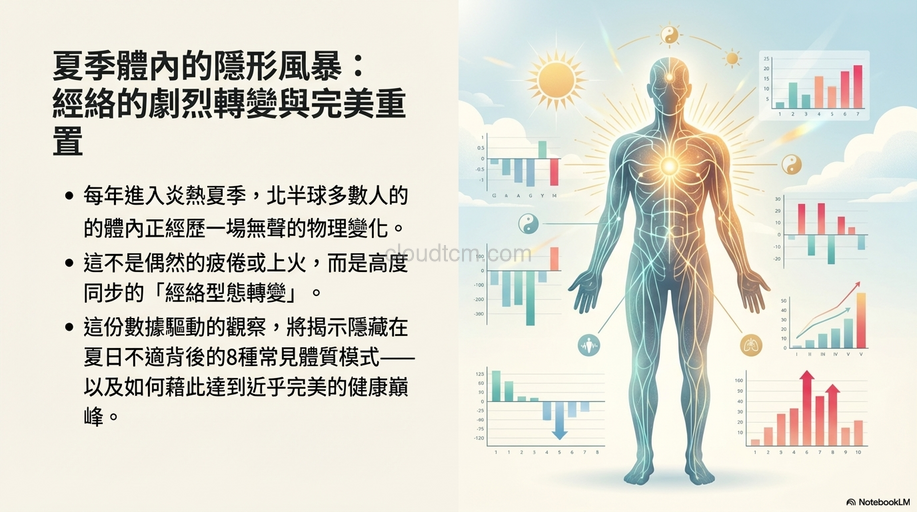 炎熱夏季最常見的8種經絡型態,最後1種幾乎完美!