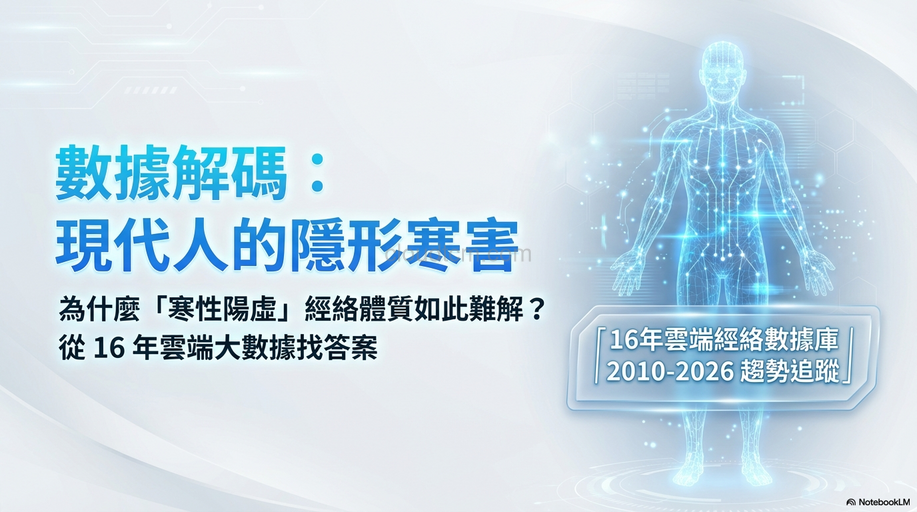 寒性陽虛經絡體質有多難解？從經絡數據找出答案！