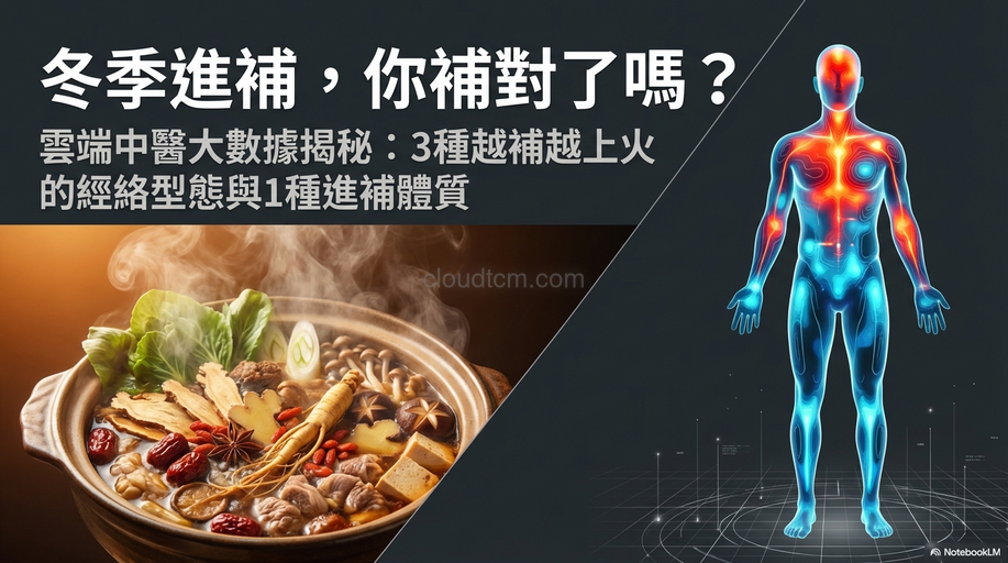 寒冷冬季，3經絡型態不適合藥膳進補，1種可進補！