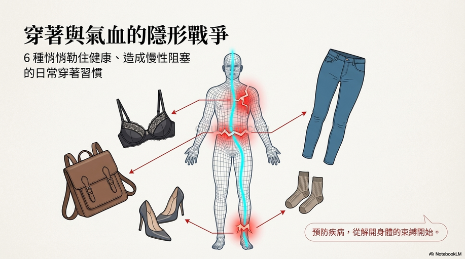 6種容易造成經絡氣血不通的穿著法,你一定要知道!