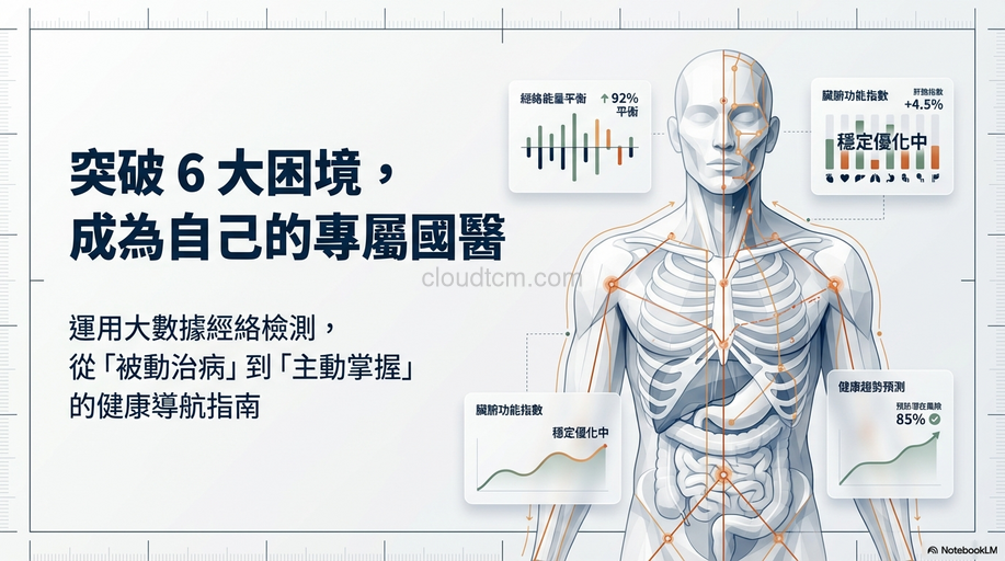 突破6個困境，你將可運用經絡檢測掌握自己健康！