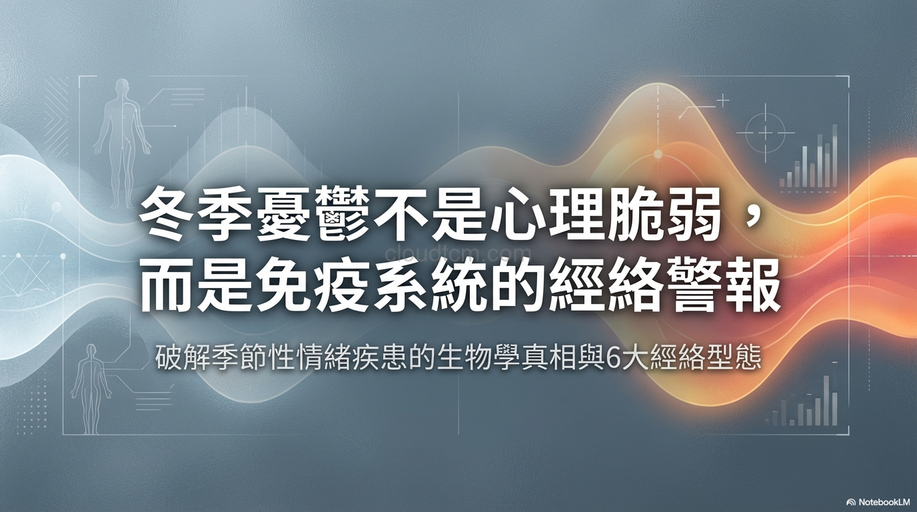 冬季免疫力低下,開啟憂鬱(抑鬱)症的6經絡型態!