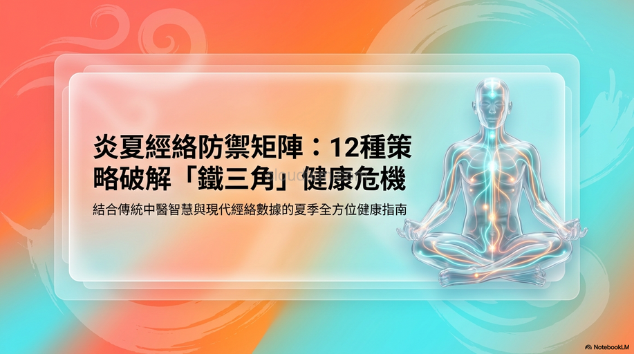 12種有效策略，應付炎熱夏季最常見鐵三角經絡型態！