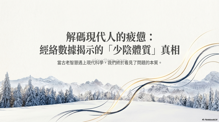 從經絡數據印證，現代人的本質是「少陰體質」！