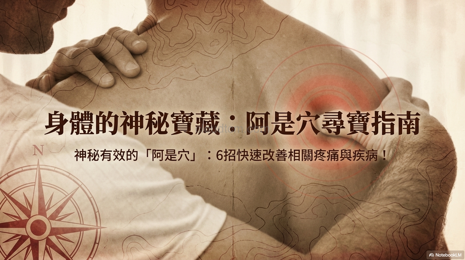 你一定找得到的阿是穴,6 招改善疼痛與常見不適!