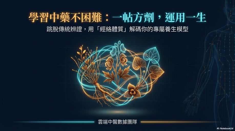 學習中藥不困難，一帖方劑運用一生的原理解析！