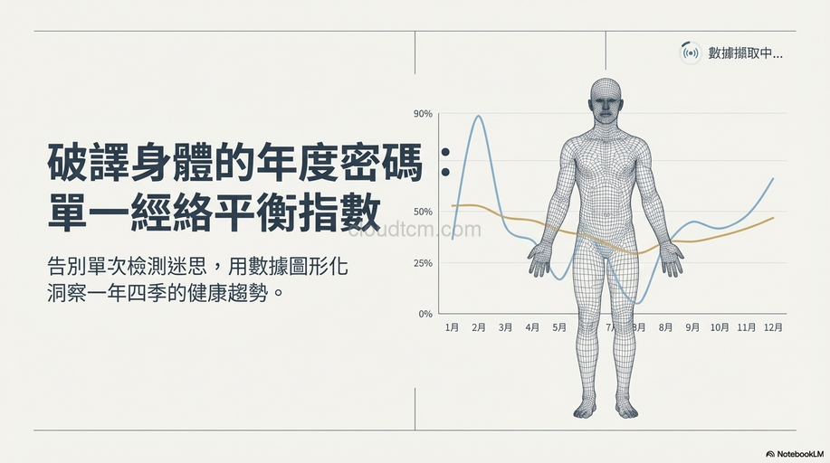單一經絡平衡指數:整年經絡異常趨勢一目瞭然!
