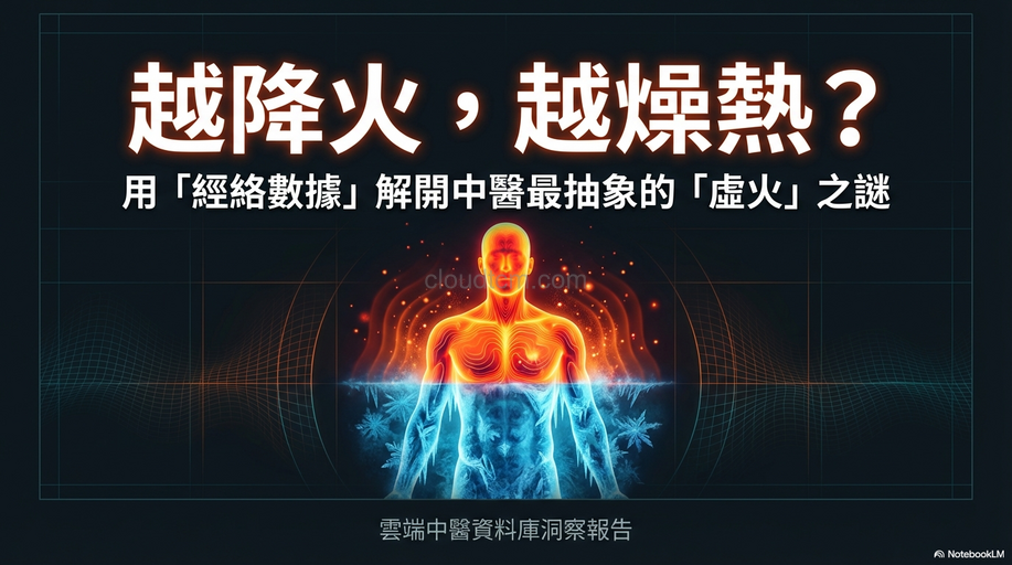 食用寒性食物,反而感到燥熱?讓經絡數據證明虛火!