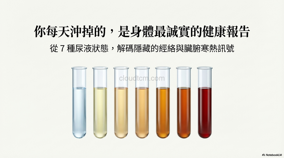 從小便尿液7種顏色與狀態,探討經絡與疾病訊號!