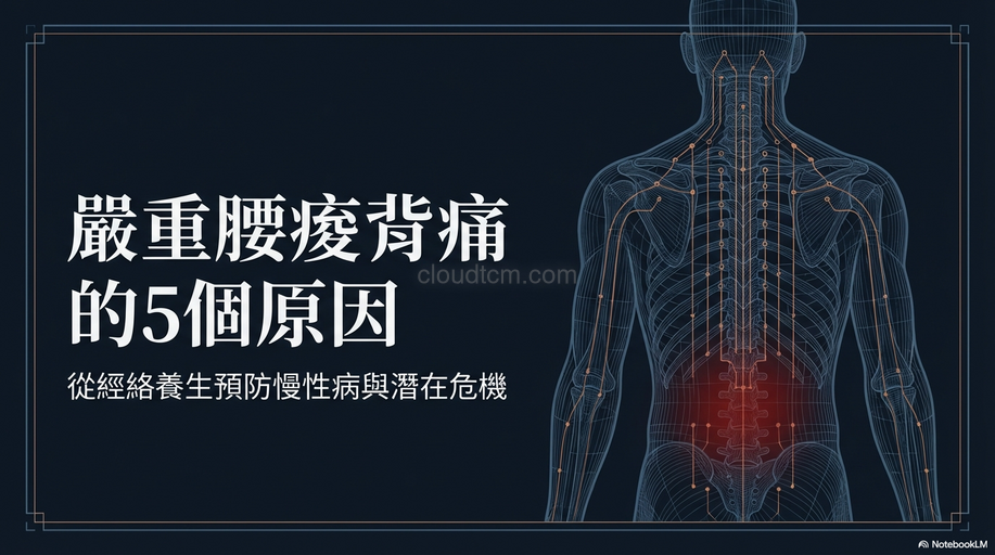 嚴重腰痠背痛的5個原因,從經絡養生預防慢性病!