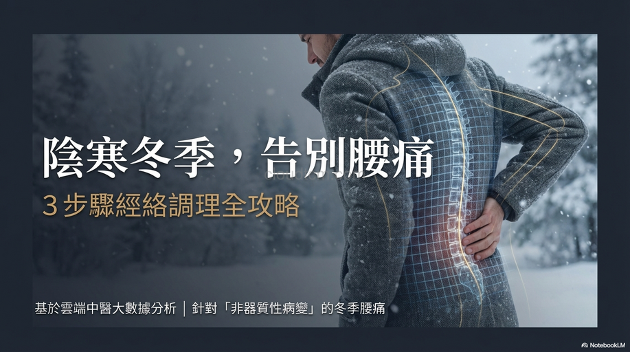 陰寒冬季改善下背腰痛全攻略,3步驟徹底改善!