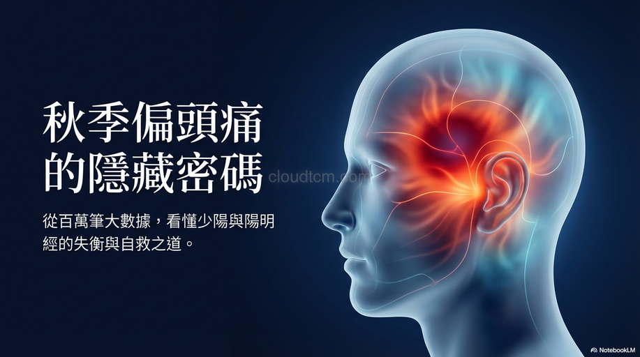 秋季8-9月啟動偏頭痛,觀察少陽、陽明經失衡秘密！