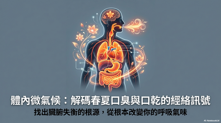 春夏開啟口臭、口乾的經絡型態，找出改善之道！