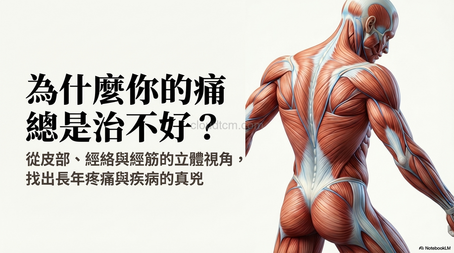 從皮部、經絡與經筋理解,找出疼痛難治的根本原因!