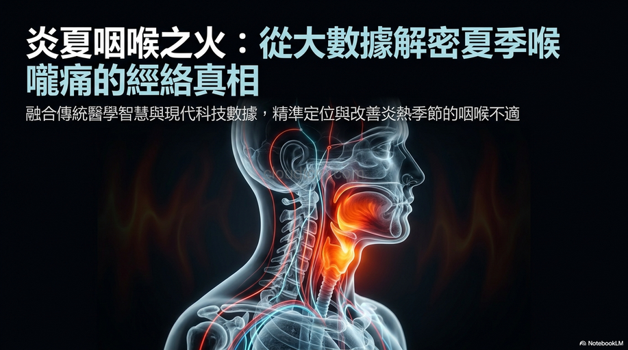 從經絡理解,炎熱季節喉嚨痛與原因與改善方法!