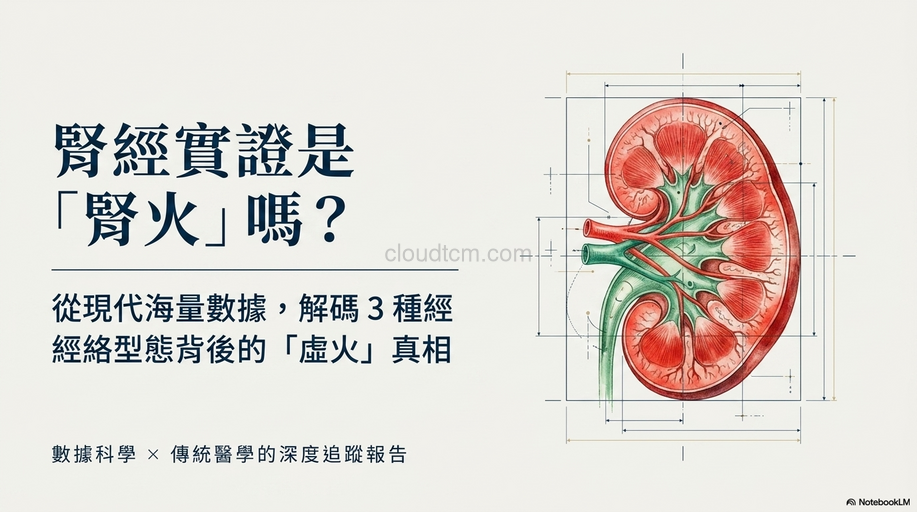 腎經實證是腎火嗎?從3種經絡型態中找出答案!